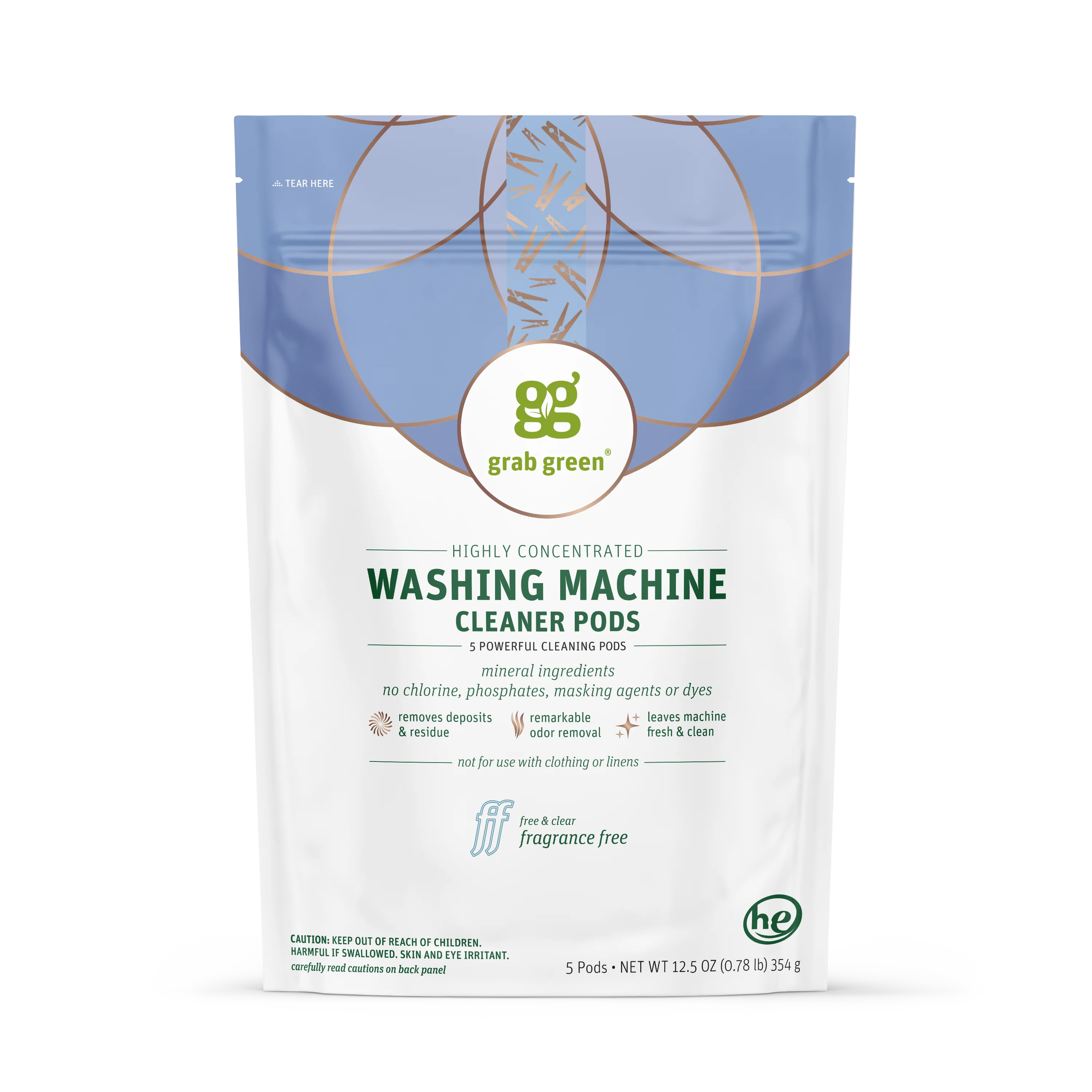 User-Friendly grab green Washing Machine Cleaner Pods – Fragrance Smart