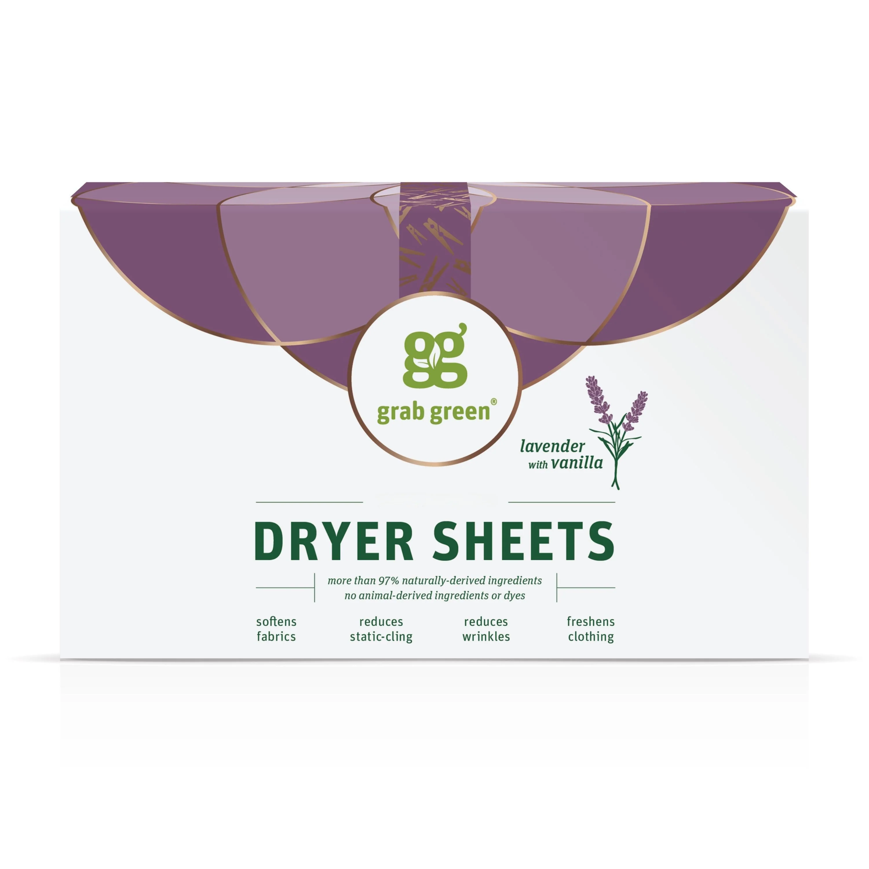 Responsible grab green Classic Dryer Sheets – Lavender with Vanilla Expertly Made
