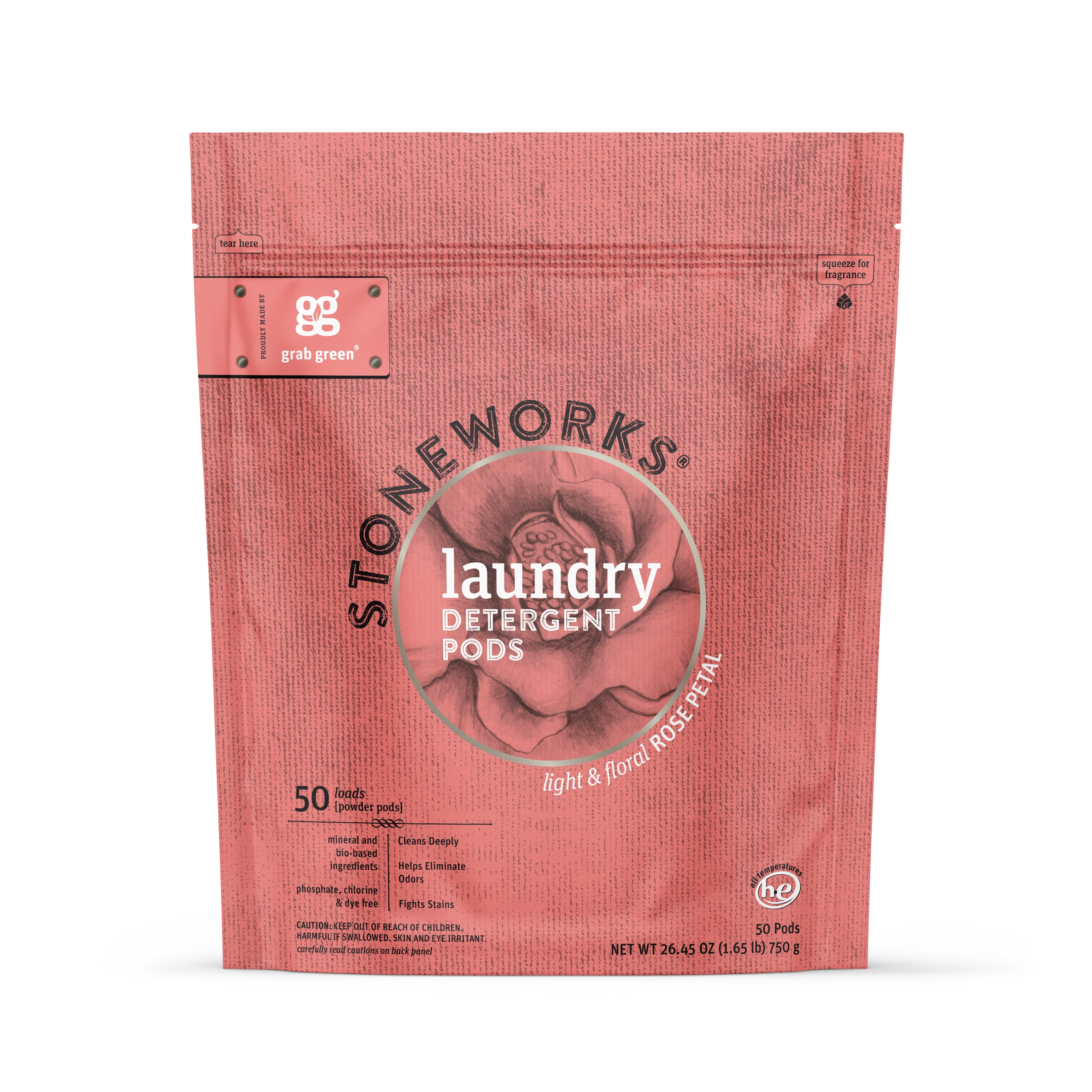 Classic grab green Stoneworks Laundry Detergent Pods – Rose Petal Stylish