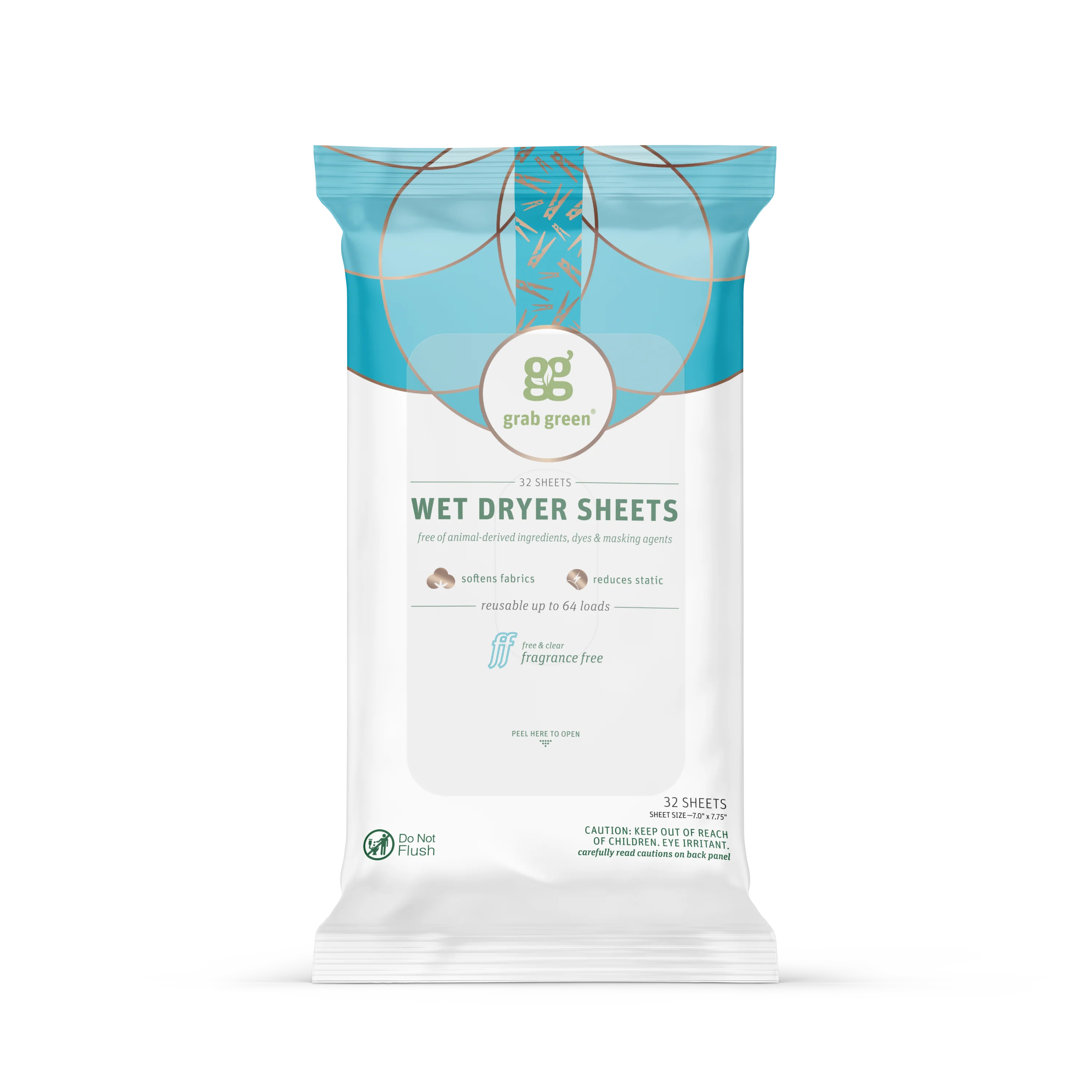 Smart grab green Wet Dryer Sheets – Fragrance Long-Lasting