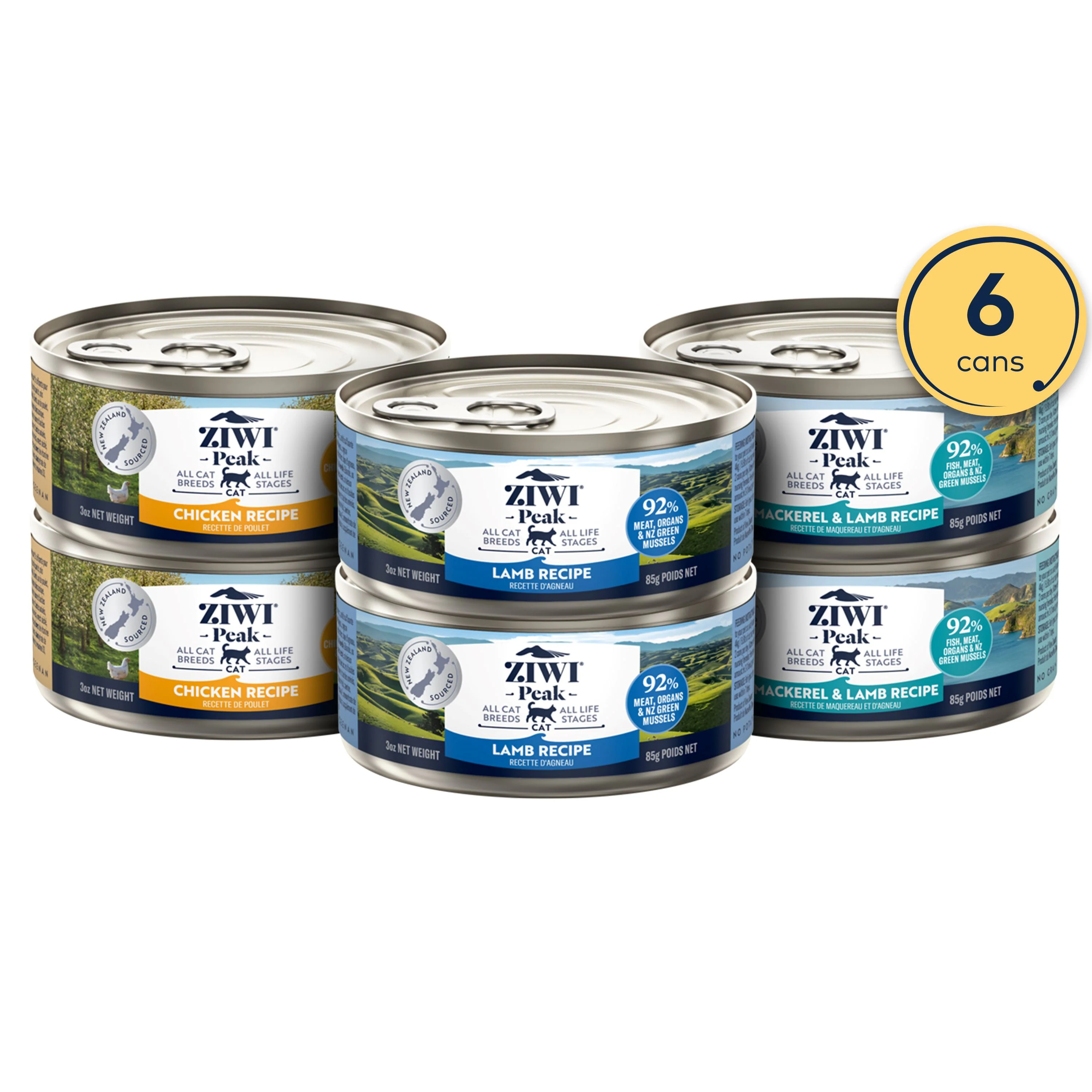 Prestigious ZIWI Wet Cat Food Variety Pack – All Natural High Protein Grain Limited Ingredient Powerful