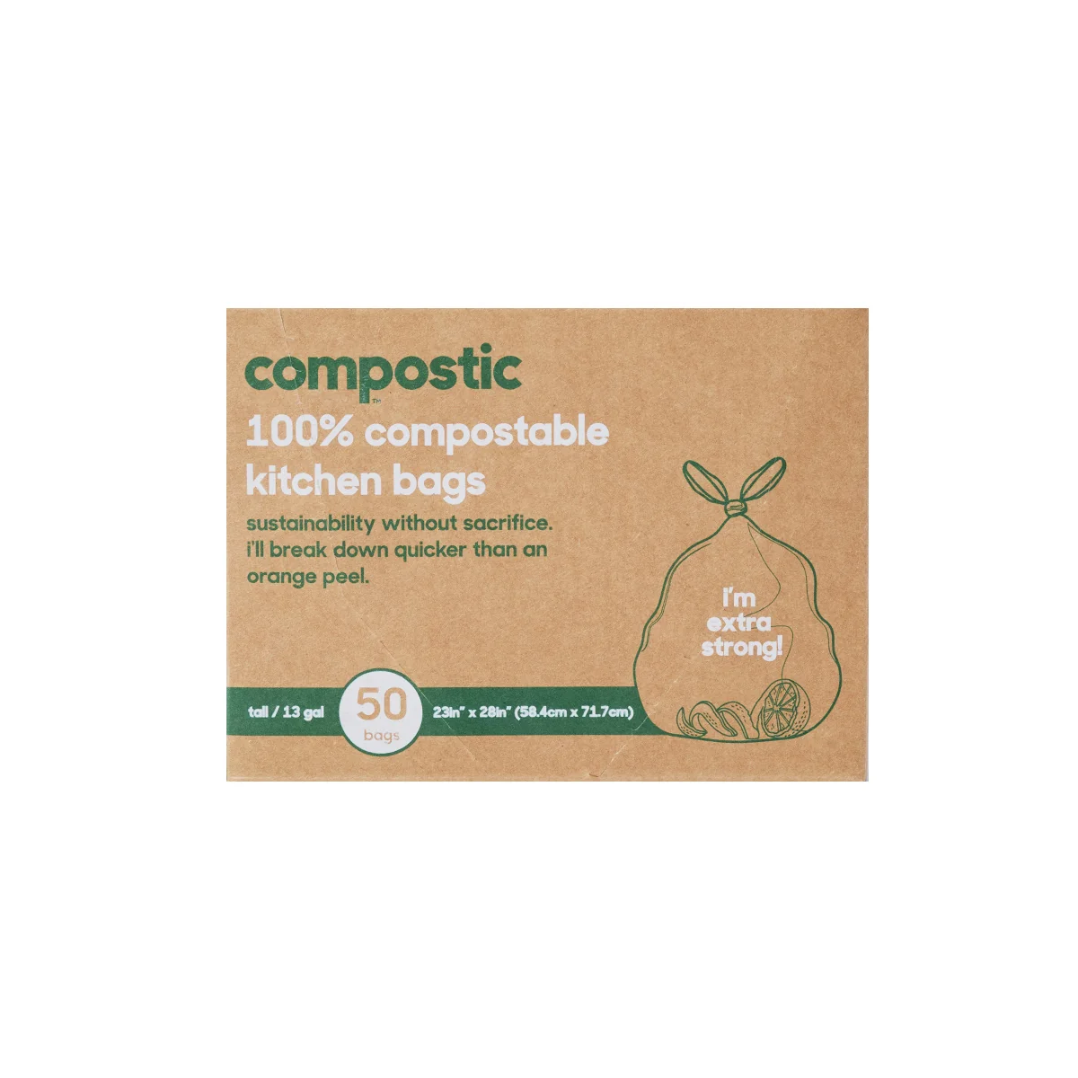 Environmentally Friendly Compostic 13 Gallon Home Compostable Trash Bags Versatile
