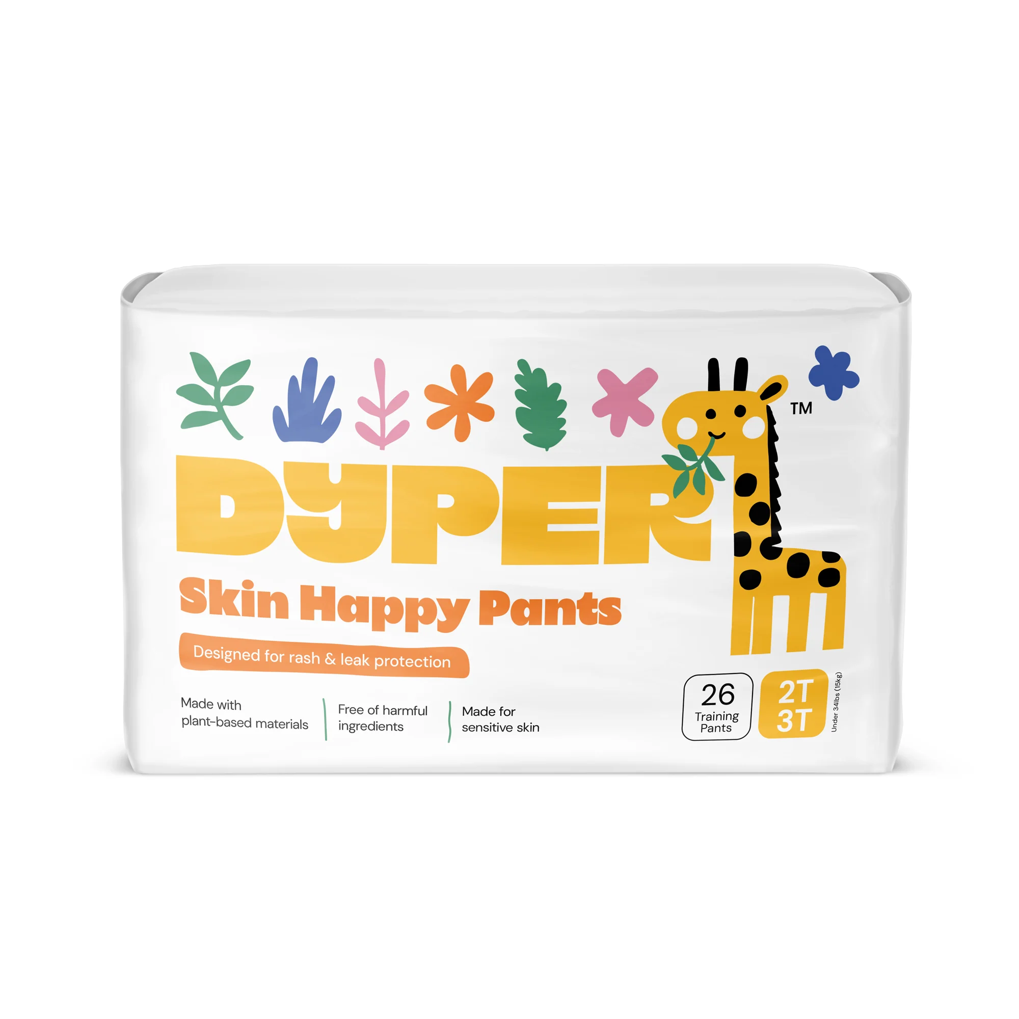 Unique DYPER Skin Happy Training Pants – All-Day Overnight Comfort for Toddlers with Bamboo Viscose Dependable