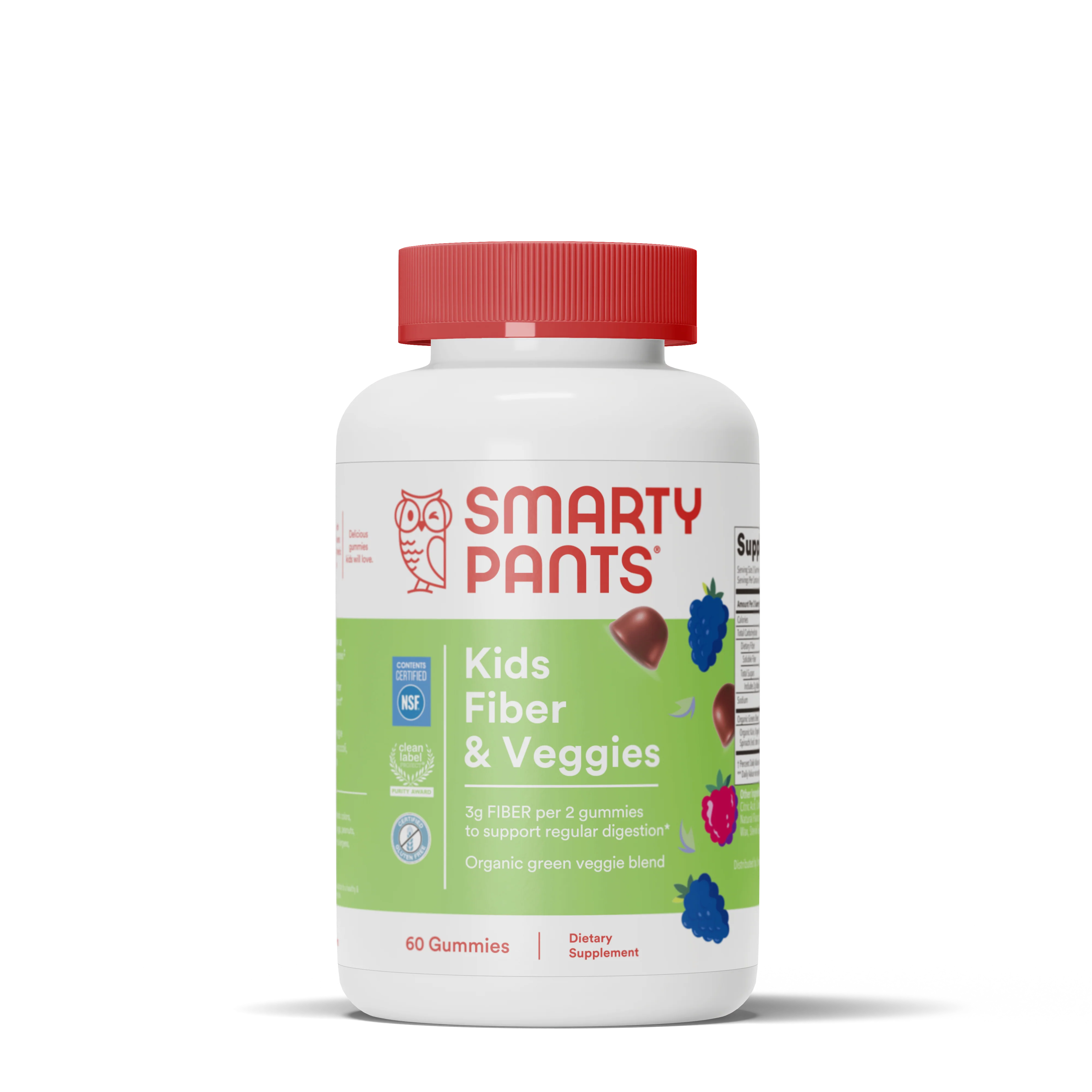 Elegant SmartyPants Kids Fiber Veggie Gummies Fine