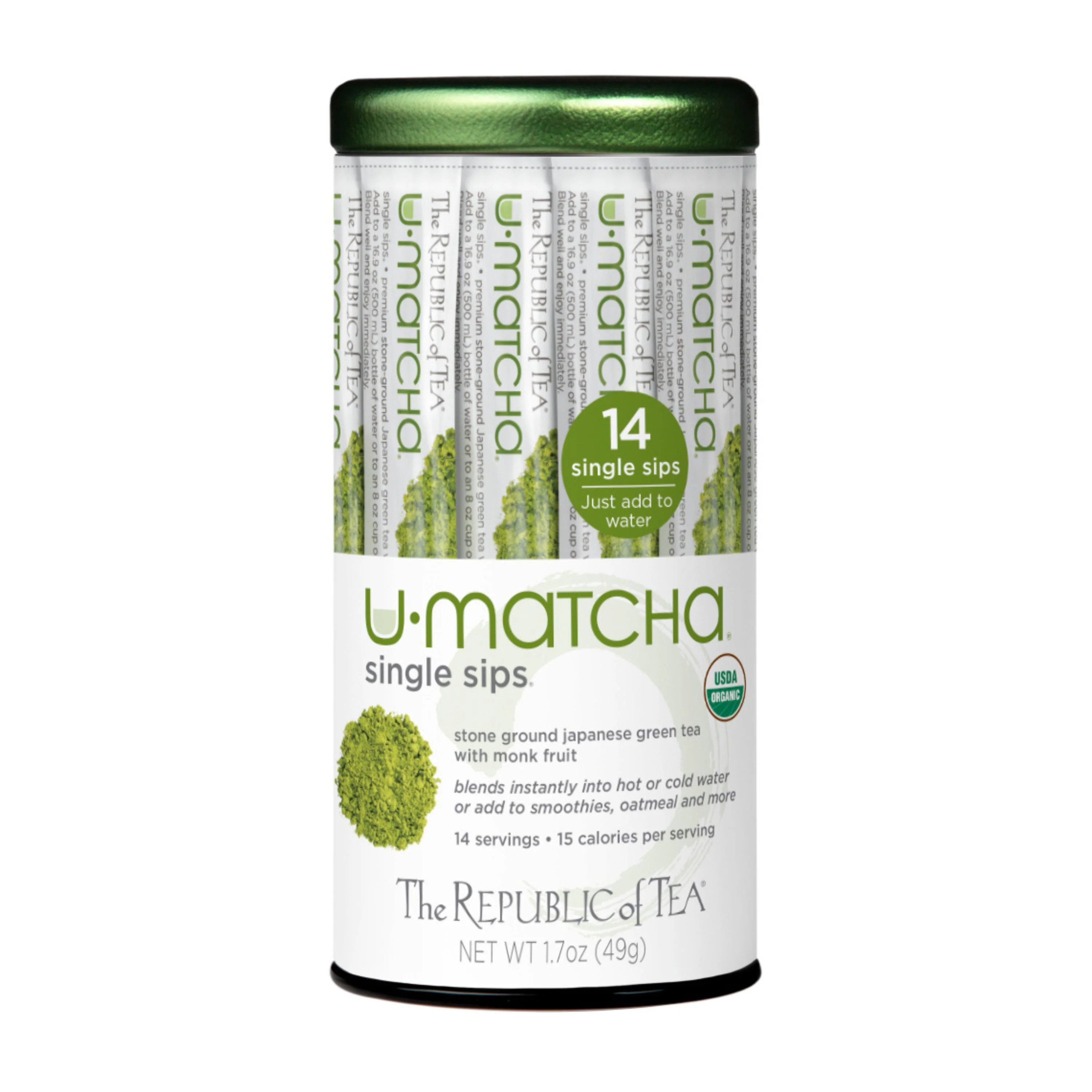 Efficient The Republic of Tea Organic Matcha Single Sips Tea Practical
