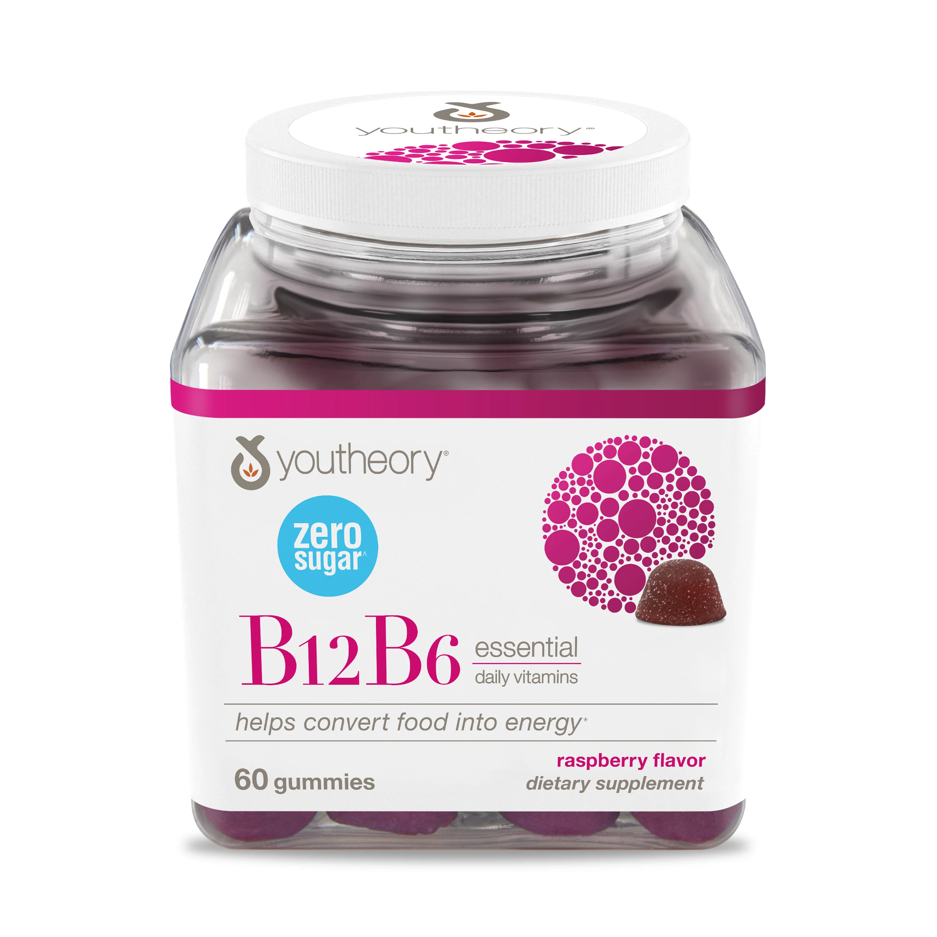 Natural Youtheory B12B6 Daily Vitamins Zero Sugar Gummy Unique