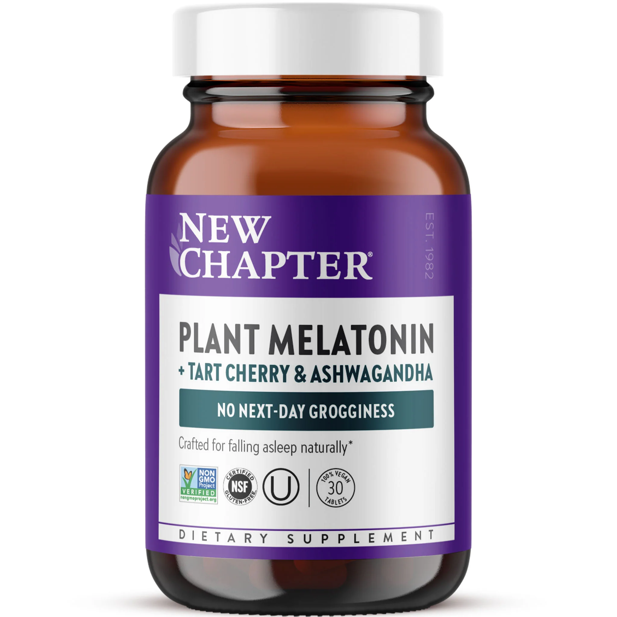 Proven New Chapter Plant Melatonin Tart Cherry Ashwagandha Tablet Innovative