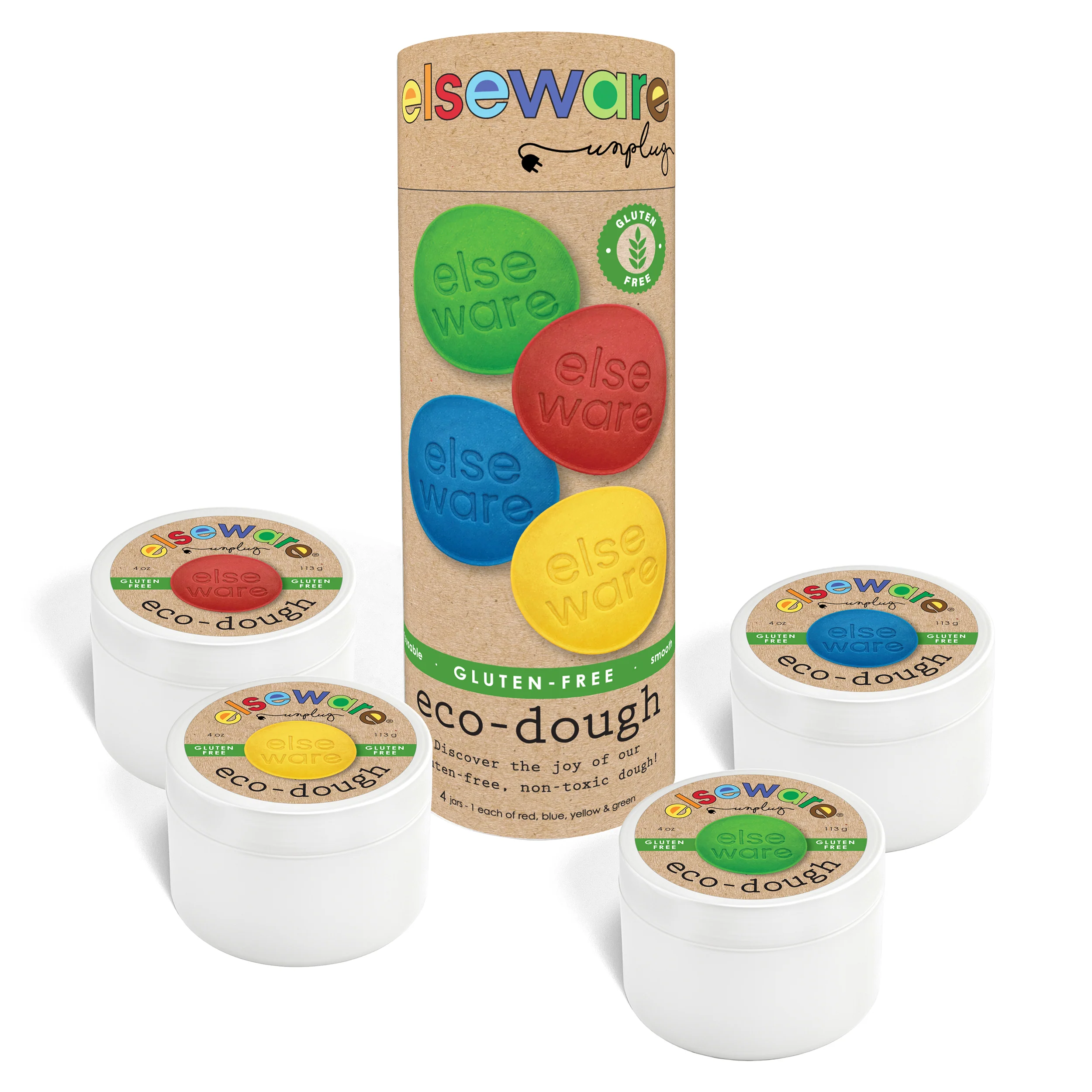 Pure Elseware Unplug Eco-Dough Gluten- – Ages 3 Recyclable