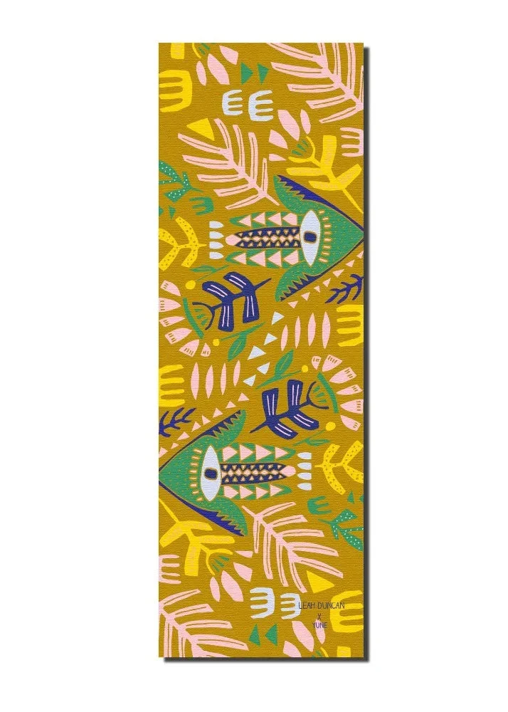 Eco-Friendly Yoga Mat 6mm Thick Tan Non-Slip Eco Friendly Yune Yoga Leah Duncan Hamsa Recyclable