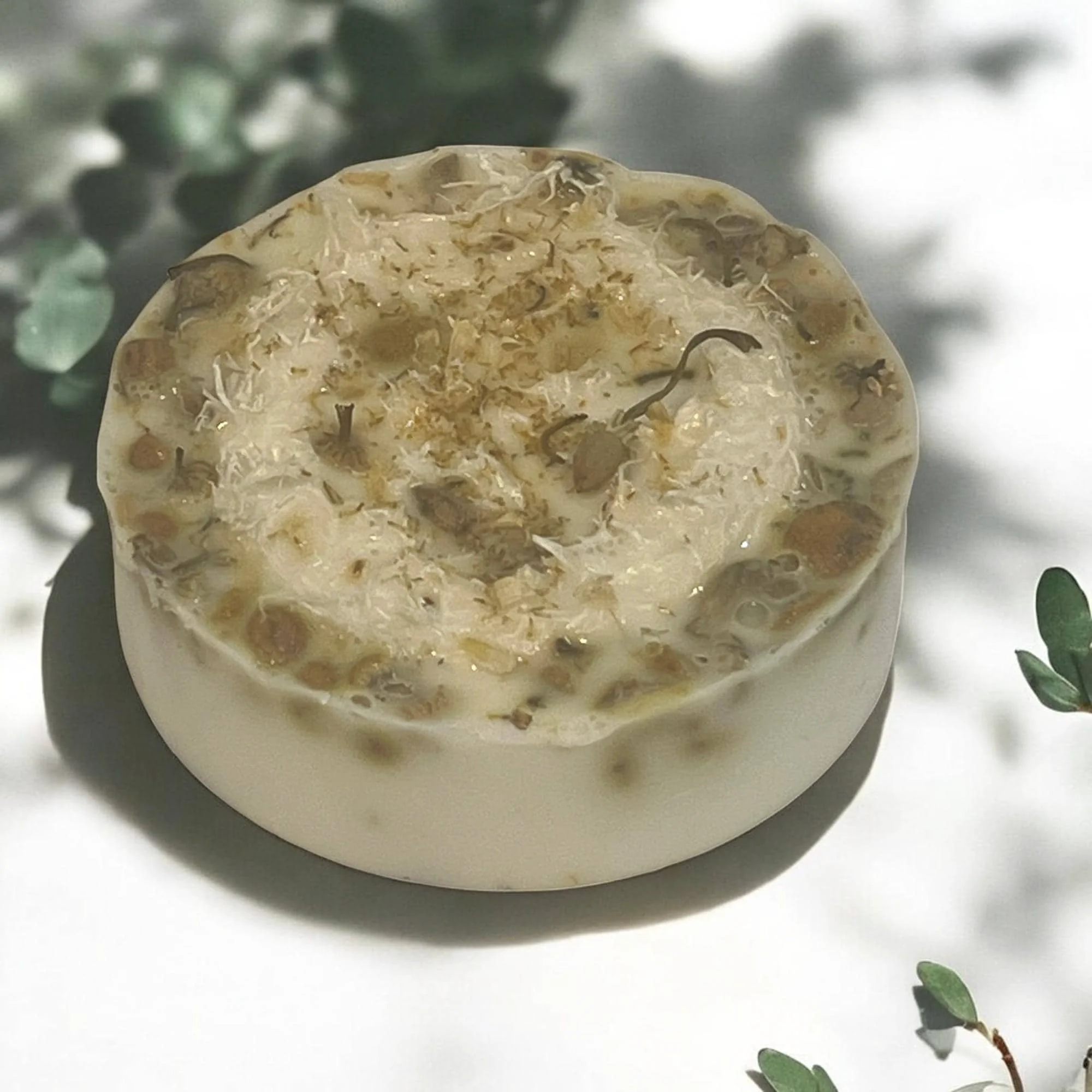Official Chamomile Goat’s Milk Loofah Soap Soothing Herbal Skincare Bar Certified
