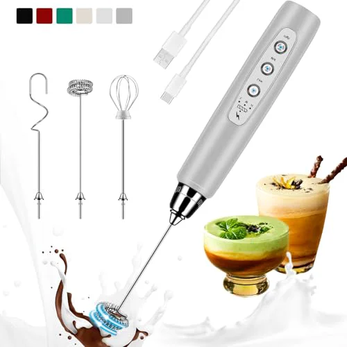 Comfortable Milk Frother Handheld Rechargeable Crafted