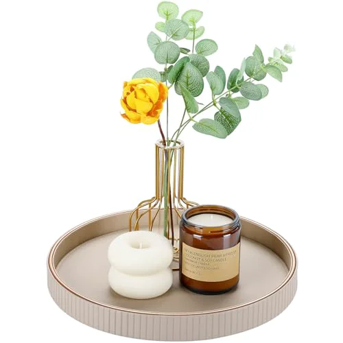 Refined 12 Round Decorative Tray for Coffee Table Fast