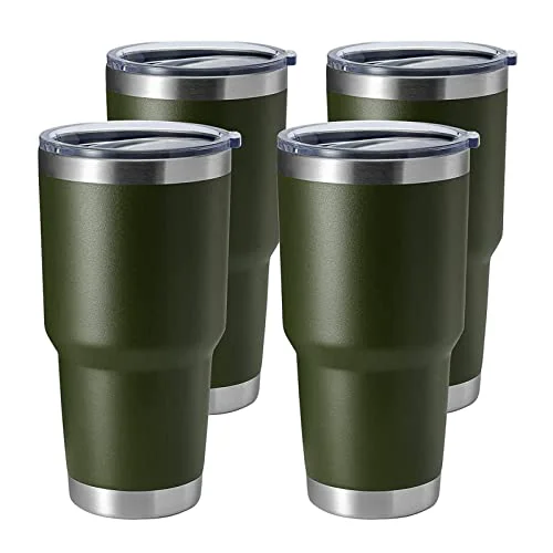 Comfortable 30oz Stainless Steel Tumbler 4 Count Outstanding