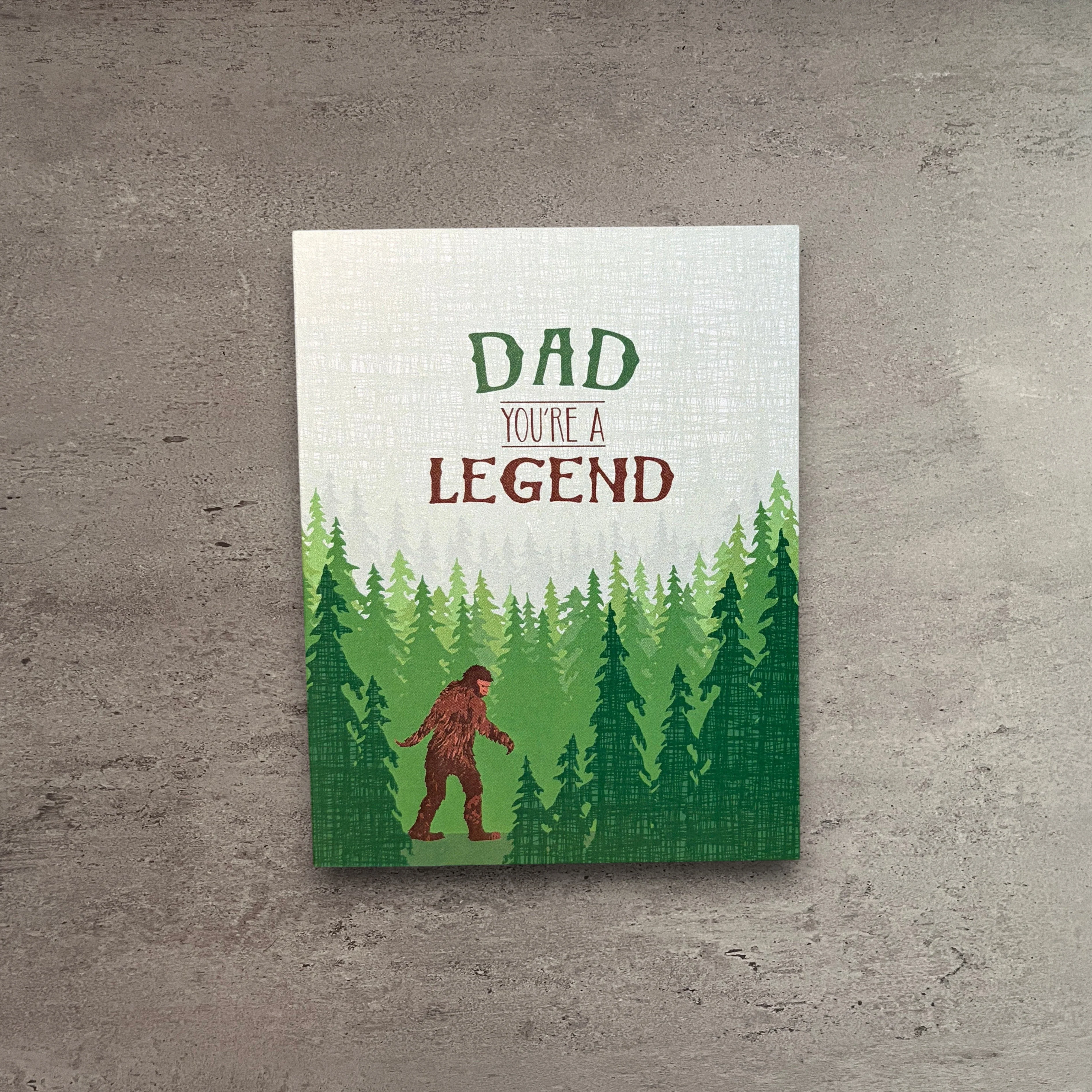 World-Class Sasquatch Legend Dad Card Smart