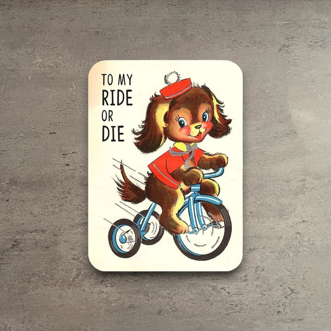 Contemporary To My Ride or Die Friend Card Detailed