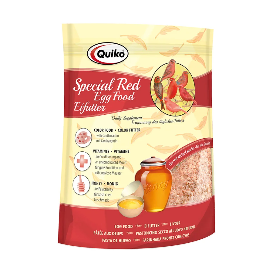 Reliable Quiko Special Red Eggfood For Red Canaries 500g Powerful
