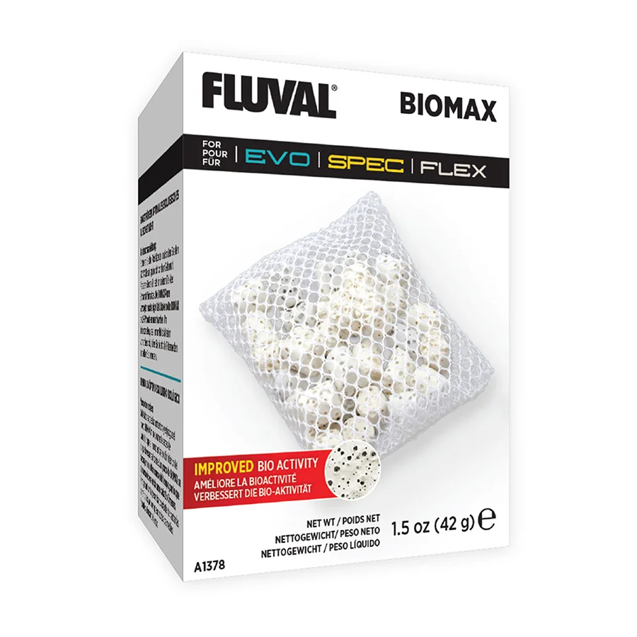 Top-Quality Fluval Flex Spec Biomax Filter Media 42g Clean