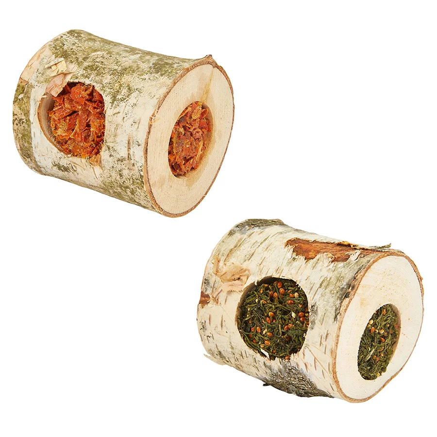 Quality Pets at Home Small Animal Wood Roll Treats Carrot Parsley Modern