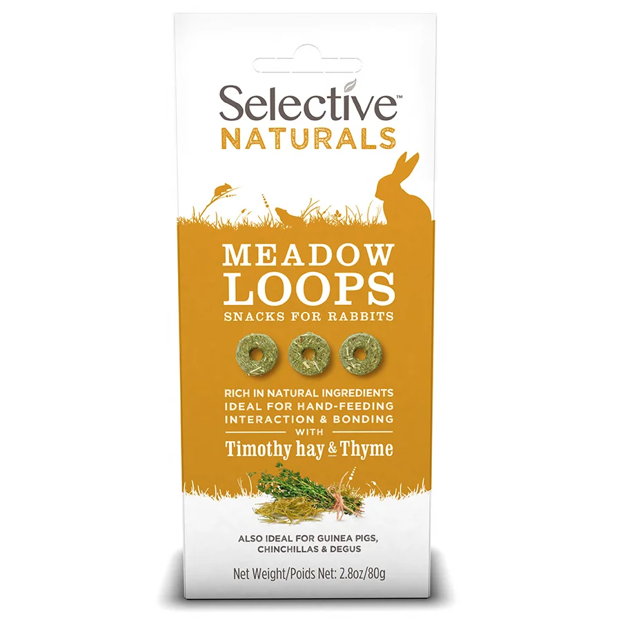 Pure Selective Naturals Meadow Loops Small Animal Treats 80g