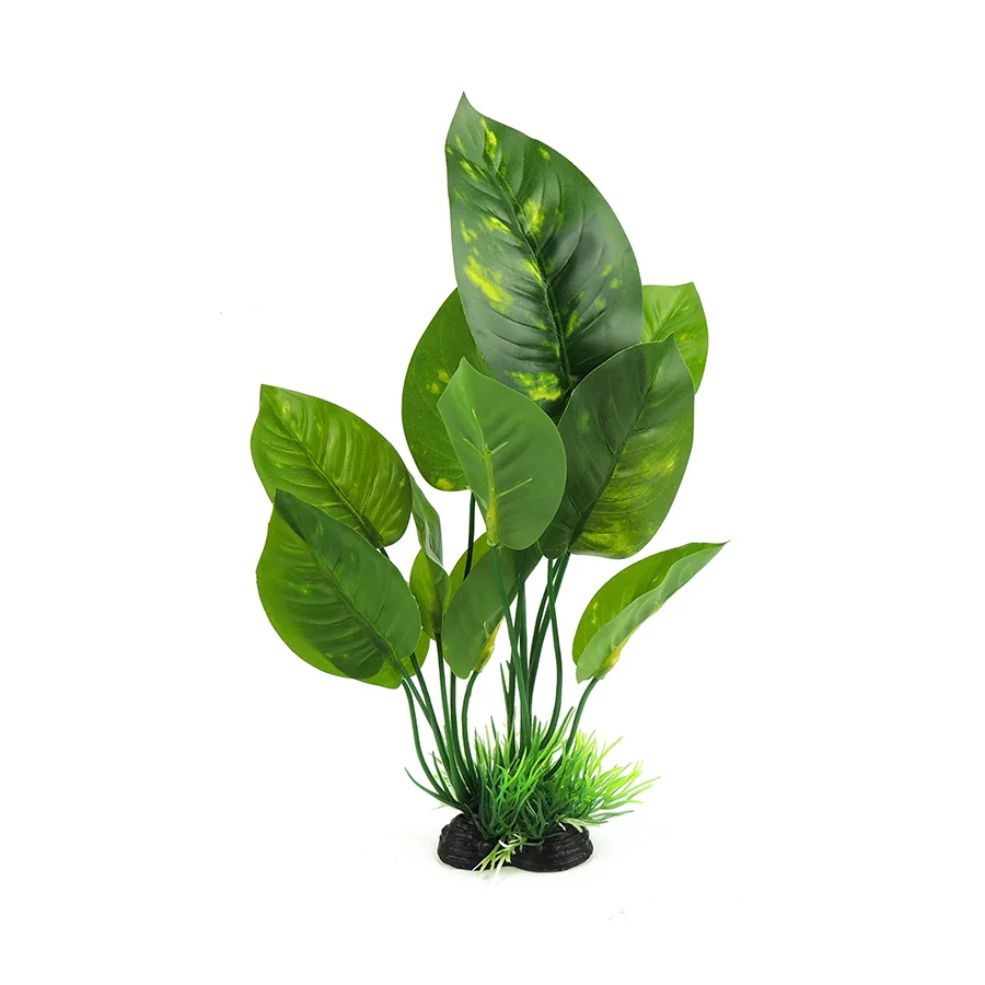Enhanced Classic Aquatics Green Broad Plant Medium Casual